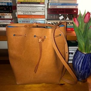 Large Mansur Gavriel Bucket Bag with Wristlet